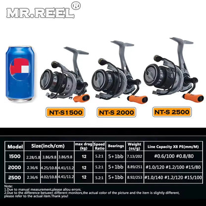 MR.REEL CNC Metal Arm Spinning Reel