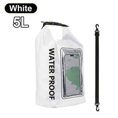 2L/5L PVC Swimming Waterproof Bag,Mobile Phone Waterproof Dry Bag for Trekking Drifting Rafting Surfing Boating Storage Bag
