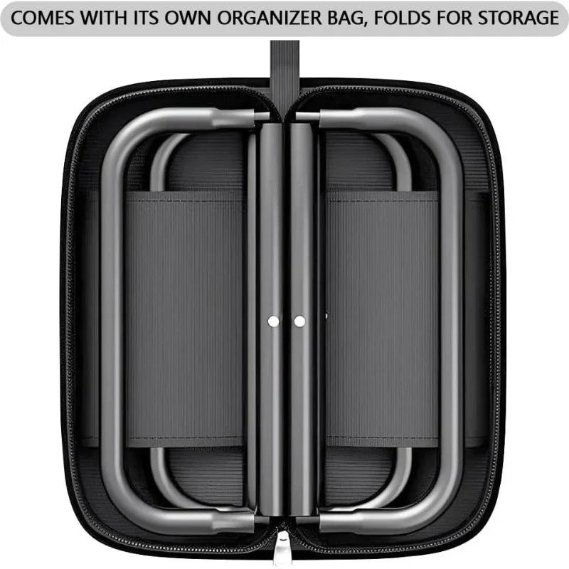 Portable Folding Stool for Adults, Black Lightweight Camping Seat, Compact Design for Fishing, Hiking, Gardening, Beach Activiti