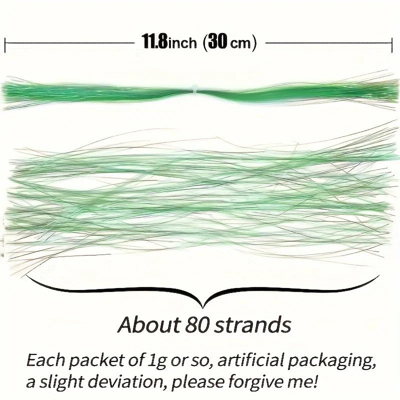 TAKBAS Crystal Flash Fly Tying Kit (15 Pack)