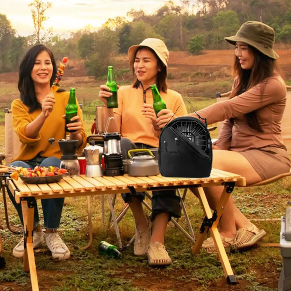 Tent Fan Storage Bag Portable Fan Protective Case with Handle for Camping Fan Waterproof Storage Bag for Outdoor for Hiking