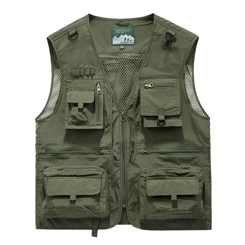 FGKKS Multi-Pocket Breathable Fishing Vest