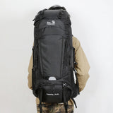 Traveling Backpacking Backpack 75L Hiking Backpack Large Capacity Camping Backpack with Rain Cover Shoes Warehouse Backpack