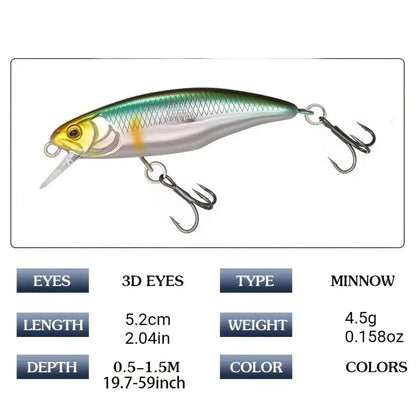 Japan Style Sinking Minnow 52mm
