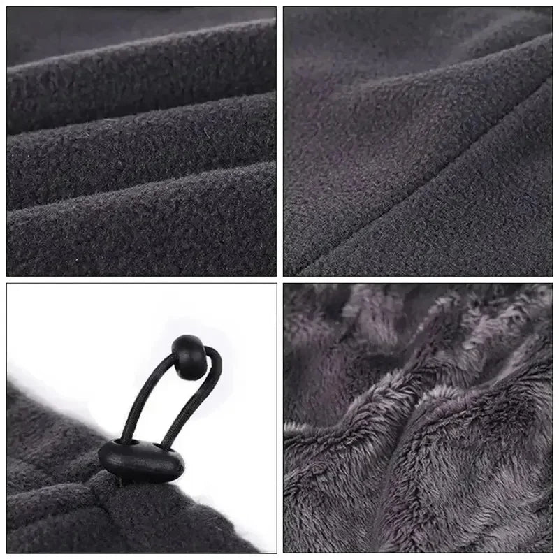 Men's Thermal Windproof Balaclava Face Mask, Fleece Lined Breathable Neck Gaiter for Skiing Cycling Motorcycling