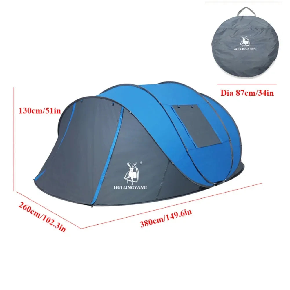 Pop Up Throw Tent Automatic Waterproof Camping Tent Accessories Naturehike Folding Ultralight Tentes Suv Rear 4 Seasons Shelter