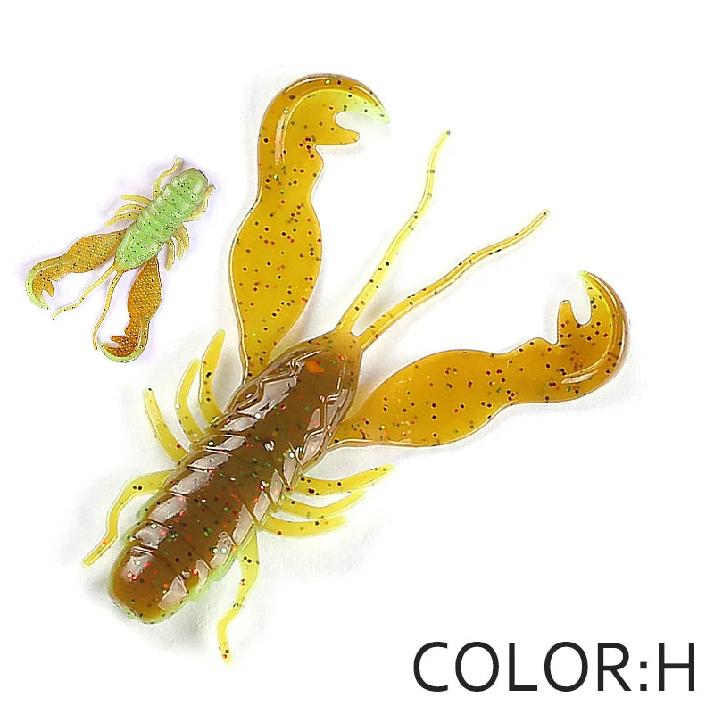 Supercontinent Filet Craw 40mm/15pcs 70mm/6pcs Soft Lure Fishing Lures shrimp Lobster Soft Plastic Lure Fishing Lures