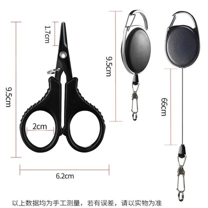 Titanium-Coated Braid Scissors and Line Cutter