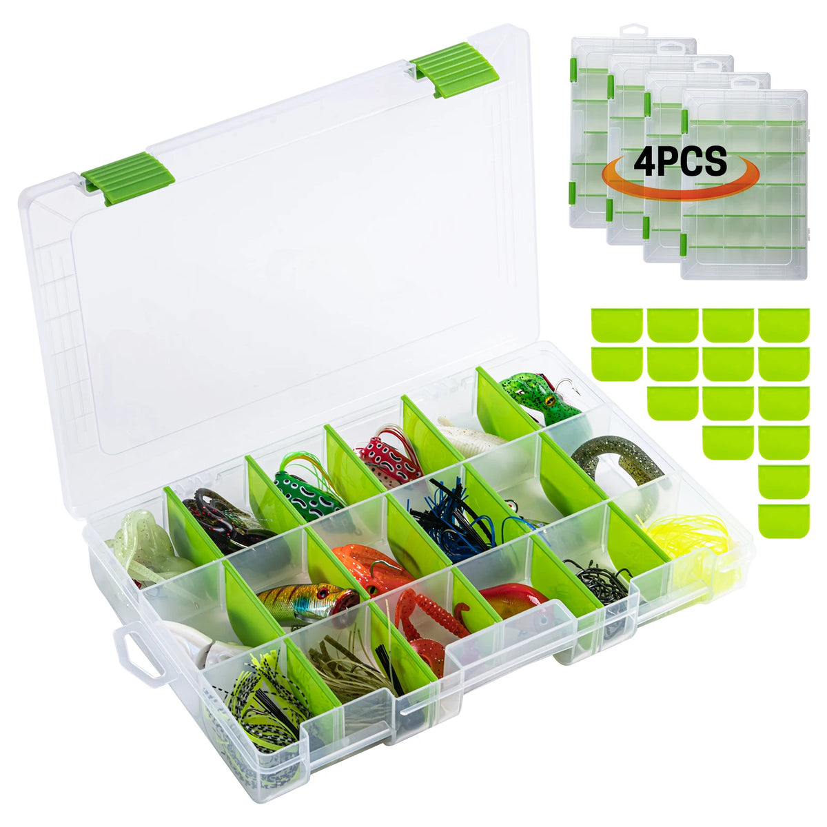 Goture Waterproof Tackle Box for Lures, Hooks & Baits