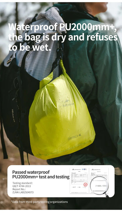 Naturehike Rolled Storage Bag Outdoor Travel Hiking Lightweight Waterproof Vacuum Compression Dispenser Bags Portable Organizer