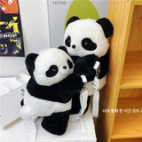 Backpacks Cute Cartoon Animals Shoulder Bags Stuffed Panda Phone Bags Children School Bags Girls Birthday Gift