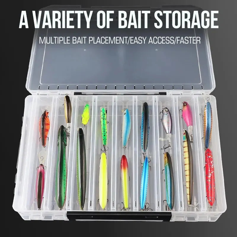 TAIYU Double-Sided Tackle Box (10/14/18 Compartments)