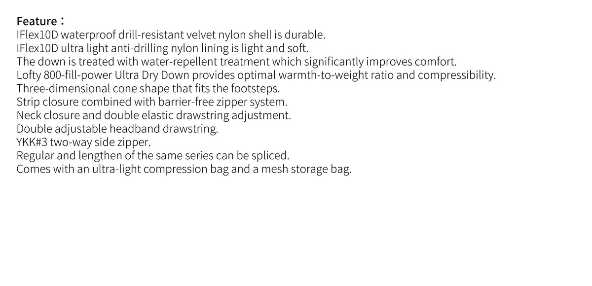 AEGISMAX AIR Upgrade 10D 800FP Ultra Dry Down Sleeping Bag Ultralight Camping Hiking Tourist Sleeping Bags for Men and Women