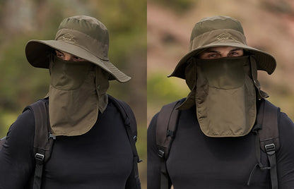 Breathable Fishing Sun Hat with Face Cover