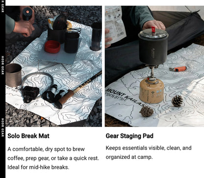 HODRGEAR PaperLite Tyvek Tent Vestibule Mat 35g Ultralight Ground Sheet Tent Foortprint Waterproof Tent Footprint Camping Hiking