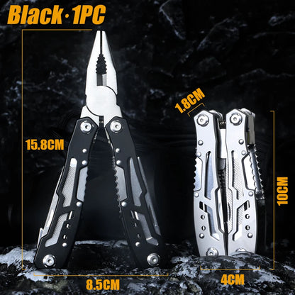 Pliers Multifunctional Folding Portable Tool Plier Knife Stainless Steel Outdoor Tactical Camping Survival Multitool Repair Tool