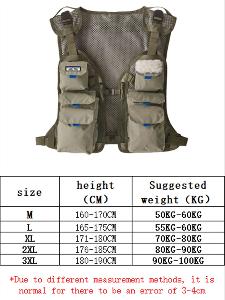 Multi-Pocket Fly Fishing Vest