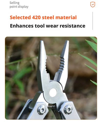 Pliers Multifunctional Folding Portable Tool Plier Knife Stainless Steel Outdoor Tactical Camping Survival Multitool Repair Tool