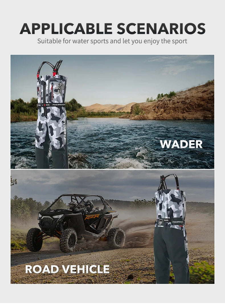 HARD-TEX Waterproof Stockingfoot Fly Fishing Chest Waders