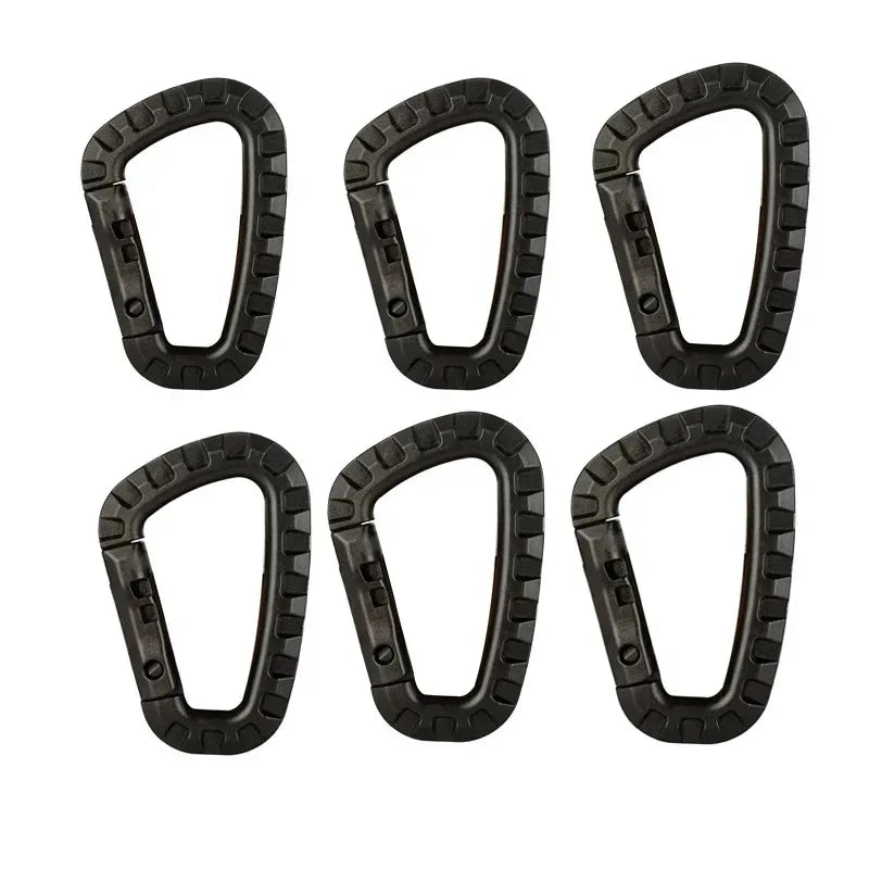 1/2/3/4/6pcs Tactical Carabiner Carabina Karabiner Clip Plastic Cadet Hiking Camping