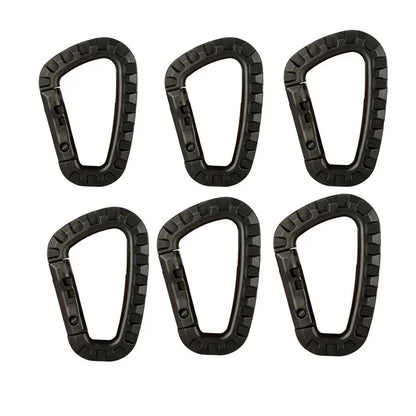 1/2/3/4/6pcs Tactical Carabiner Carabina Karabiner Clip Plastic Cadet Hiking Camping