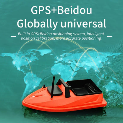 GPS Smart Bait Boat with 24 Saved Fishing Spots & Auto-Return