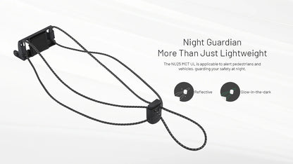 NITECORE NU25 MCT UL 400Lumens USB-C Rechargeable Headlamp Built-in 650mAh Battery for outdoor activities Lighting