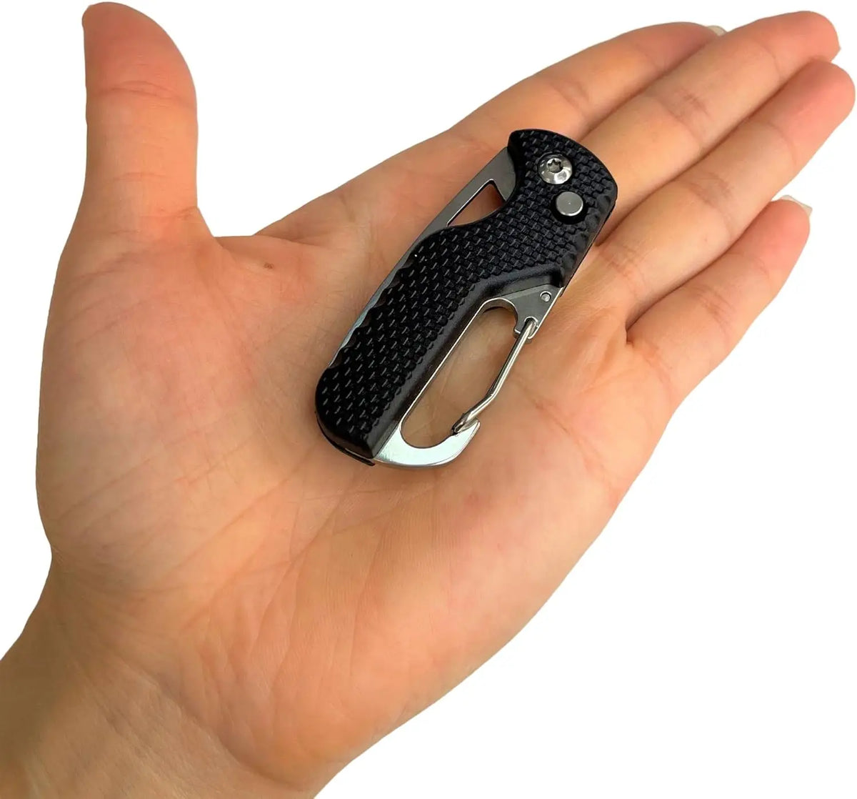 Portable Folding Knife Express Package Knife Gift Keychain Serrated Hook Knife Outdoor Camping Carry-on Survival Tool Box Opener