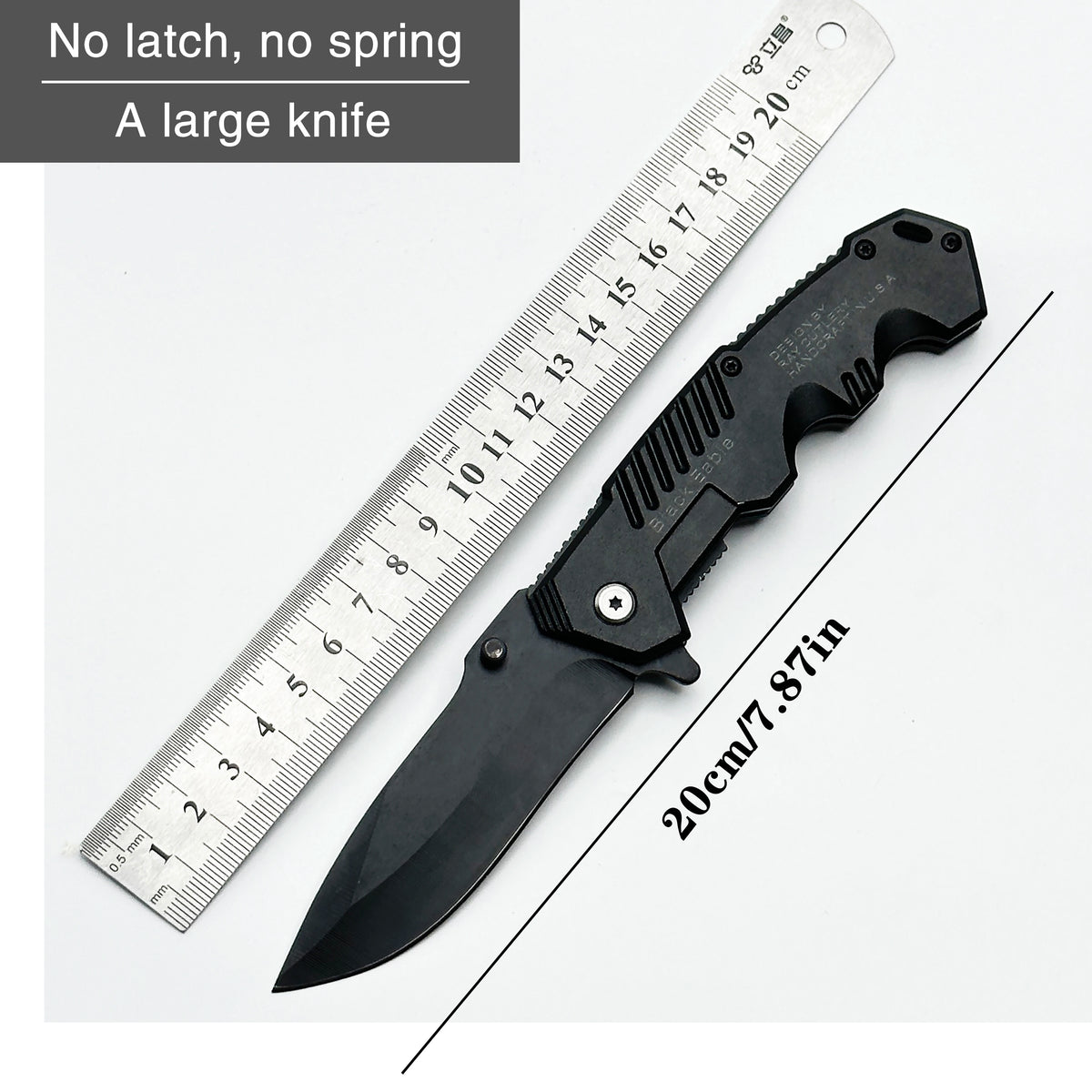 Stainless steel convenient folding knife EDC pocket folding knife is suitable for outdoor camping, fishing, survival and hunting