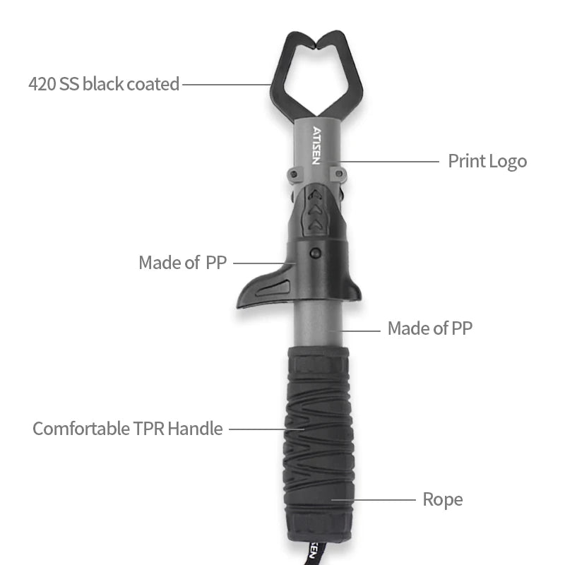 ATISEN Stainless Fish Lip Grabber