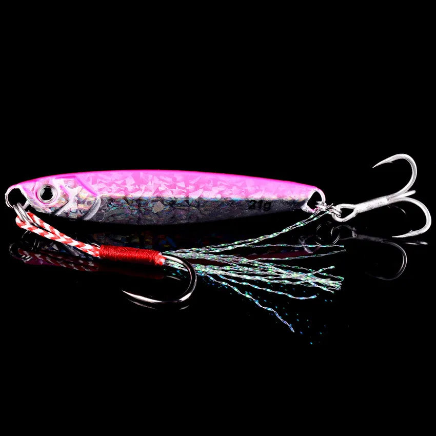 3/5/8pcs Metal Jig Fishing lure Set 7g 10g 14g 21g 28g 40g Sea Shore Casting Jigging lures Jigs Spoon Saltwater Artificial Bait