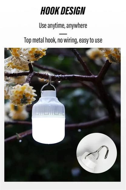 1-10PCS USB Rechargeable LED Camping Light Waterproof Portable High Power Outdoor Lantern for Hiking BBQ Emergency Hunting