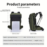 Outdoor Mountaineering Versatile Lightweight Backpack - Waterproof Nylon Expandable & Foldable bag for Hiking/Camping/Cycling