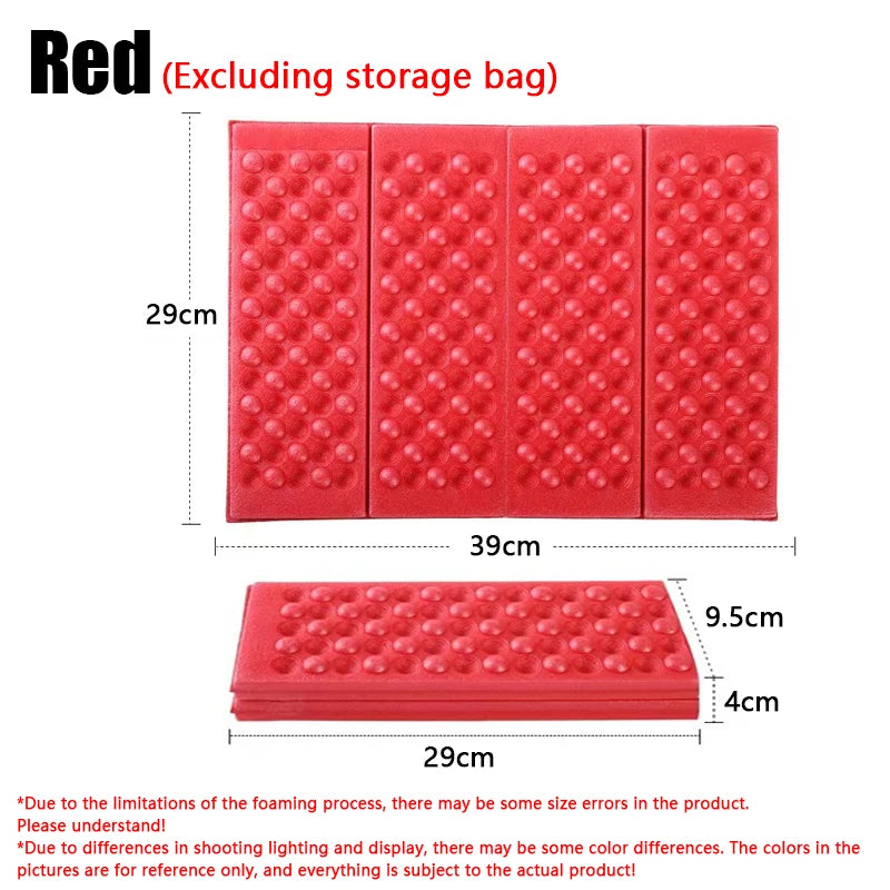 Portable Lightweight Mini Waterproof Mat Camping Foam Mat Foldable Kneeling Mat Comfortable Seat Cushion for Outdoor Activities