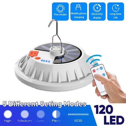 Portable Camping Light Power Bank LED Camping Lanterns Handheld Waterproof Outdoor Tent Light Rechargeable Floodlight Flashlight