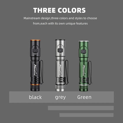 EDC Mini High Bright Pen Flashlight USB Rechargeable Magnet Small Pocket Torch Outdoor Camping Hiking Emergency Lighting Light
