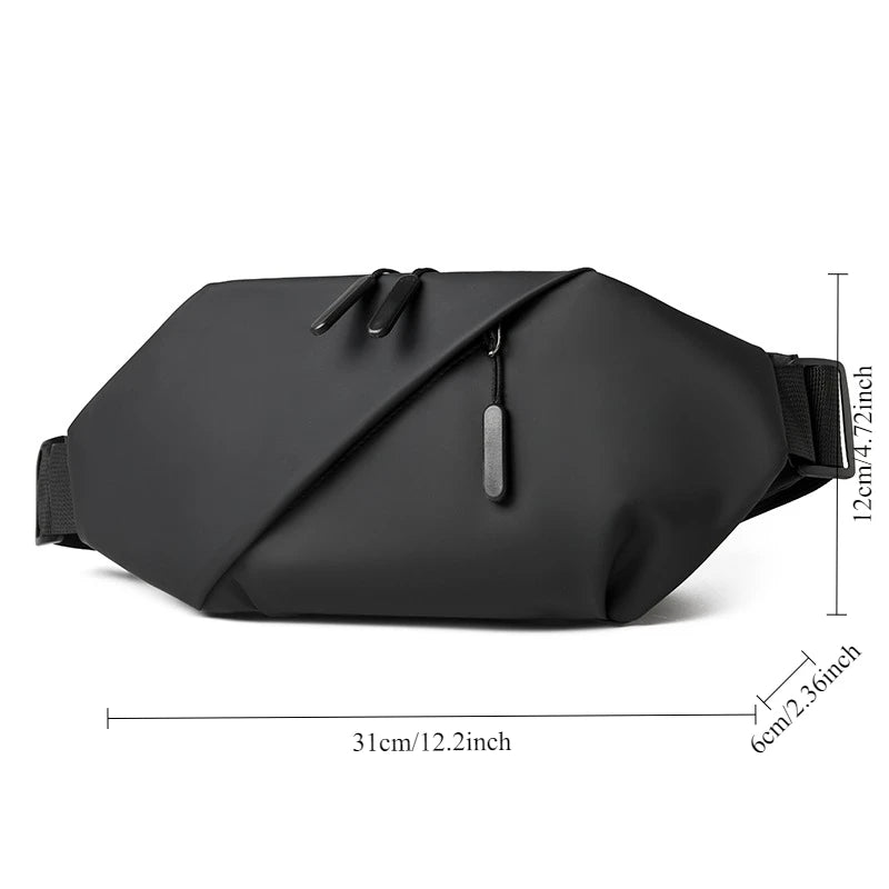 Men Minimalist Outdoor Sports Running Jogging Waist Bag Man Waterproof Fanny Pack Stylish Cross Body Belt Bag Waist Bag for Men