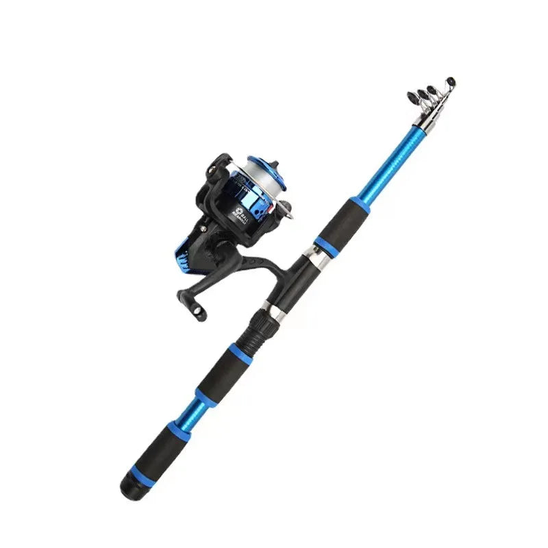 Telescopic Fishing Rod and Reel Full Kit
