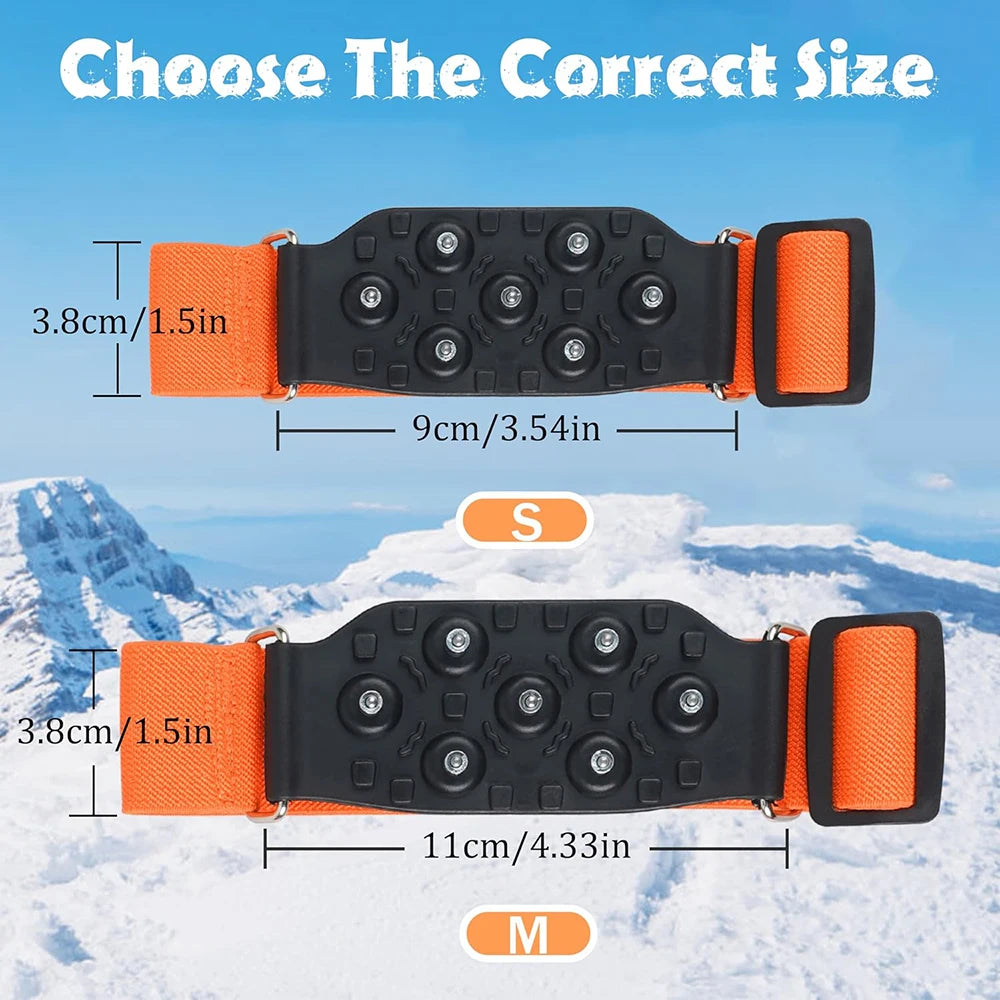 7 Tungsten Steel Studs ice cleats for shoes and boots Crampon for shoes ice and snow cleats Non Slip hiking boots snow shoes