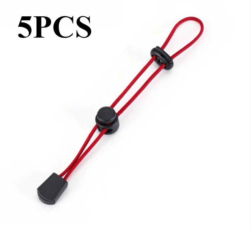 5pcs ABS High Elasticity Mountaineering Bags Rope Buckle Camp Adjustable Tie Ride Motion Durable OutdoorS Hiking Practical Tools