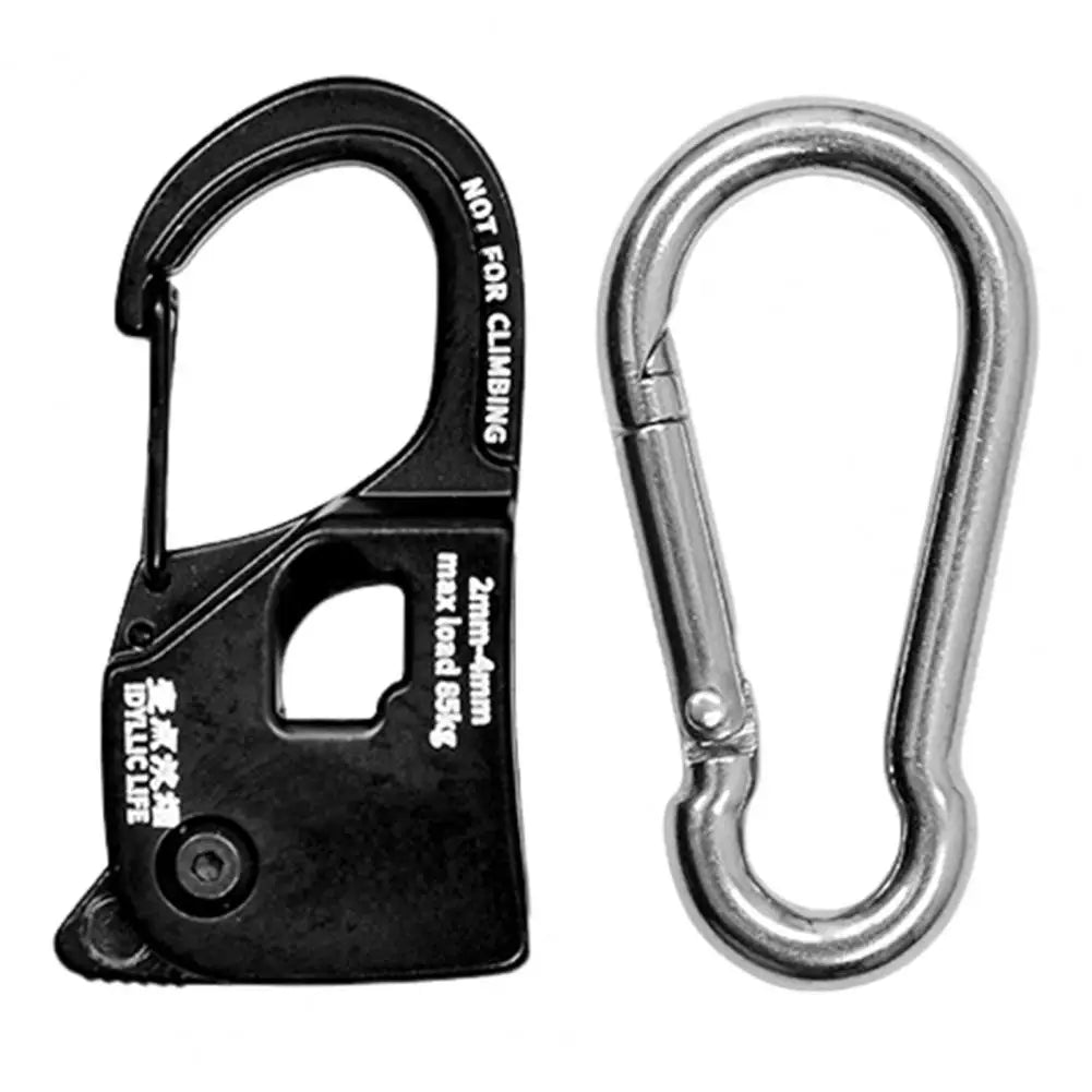 Tent Rope Tensioner Core Lanyard Adjuster Strong Load-bearing Compact Size Portable Reusable Tent Rope Adjuster Camping Gear