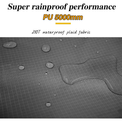 19 Hanging Points Black Coating Tarp Waterproof Black Coated Tarp Outdoor Camping Tent Tarp Bushcraft Shelter DIY Tent Fly