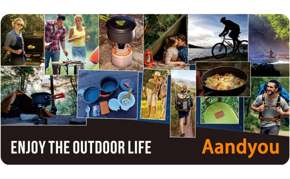 Camping Cooking Set Portable Lightweight Aluminum Camping Pot Set Hiking Picnicking Outdoor Travel Cooking Utensils Set
