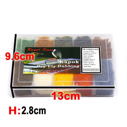 Royal Sissi Kapok Dry Fly Dubbing (10 Colors)