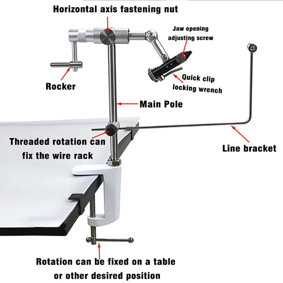 MNFT 360 Degree Rotary Fly Tying Vise
