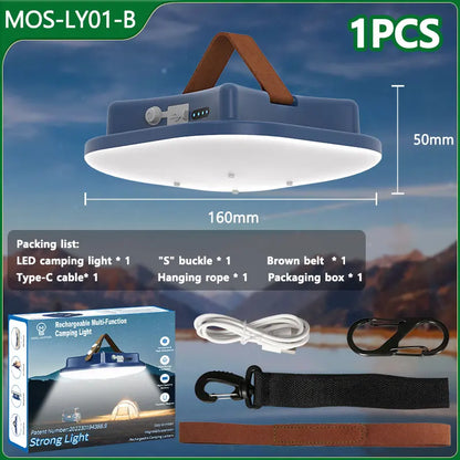 MOSLIGHTING Solar Chargin Tent Strong Light with Magnet Zoom Portable Torch Camping lantern Work Maintenance Lighting 80W LED