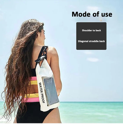 2L/5L PVC Swimming Waterproof Bag,Mobile Phone Waterproof Dry Bag for Trekking Drifting Rafting Surfing Boating Storage Bag