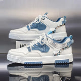 Men’s Summer Sneakers 2025 – Breathable White & Beige Sports Shoes | Thick Sole Casual Board Shoes for Trendy Style