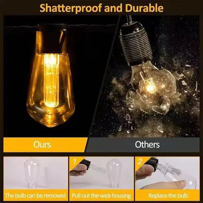 1PC Solar Bulbs String Lights,Outdoor Waterproof Garden Lamps,Garden,Terrace,Balcony,Camping,Party Retro Decoration  Fairy Lamps