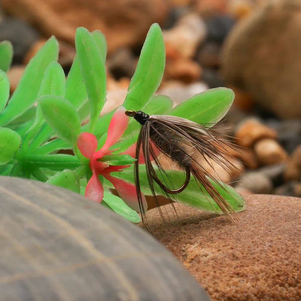 March Brown Soft Hackle Wet Flies #12 (6 Pack)